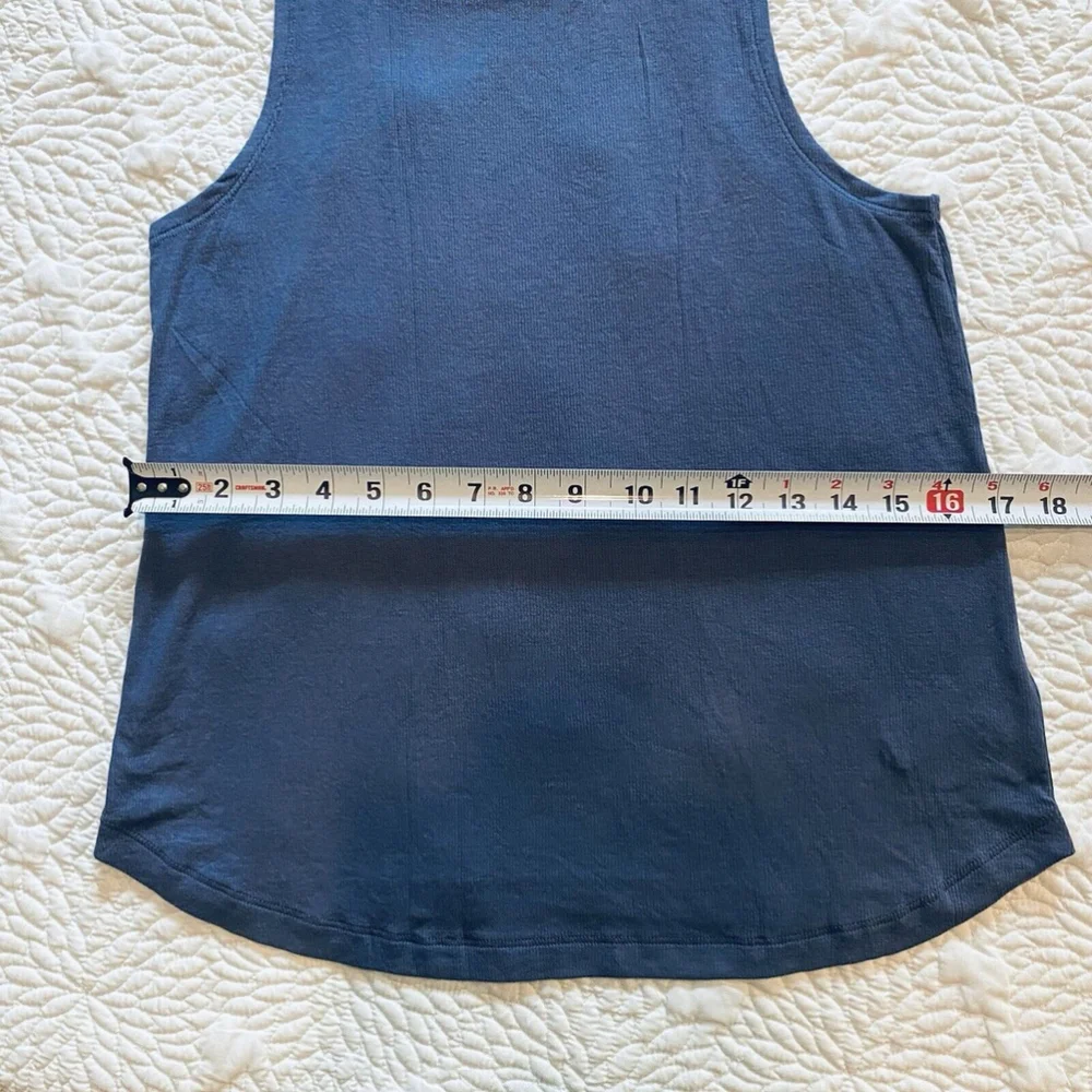 ATHLETA🥇 Well Rested Rib Sleep Tank Top Blue Size S - Picture 12 of 13